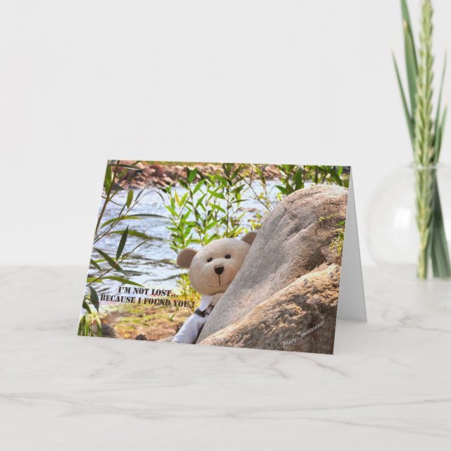CARTÃO I'M NOT LOST... BECAUSE I FOUND YOU! (Frente)