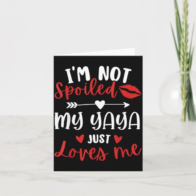 Cartão I'm Not Siled My Yaya Loves Me Family Reunion Matc (Frente)