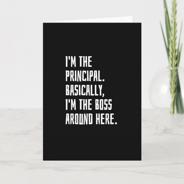 Cartão Im O Principal (Frente)