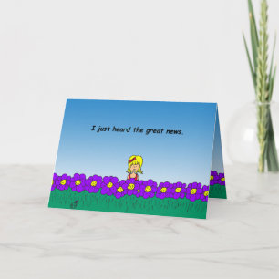 Cartão I'm so excited I wet my plants notecard