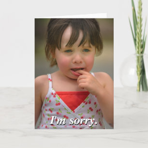 Cartão I'm sorry. Can we still be friends? Greeting Card