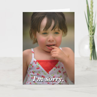 Cartão I'm sorry. Can we still be friends? Greeting Card