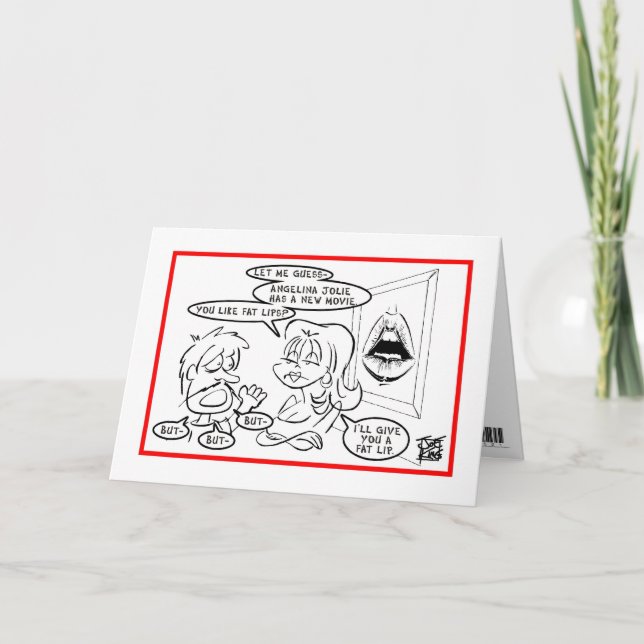 CARTÃO I'M SORRY: "FAT LIP" (Frente)