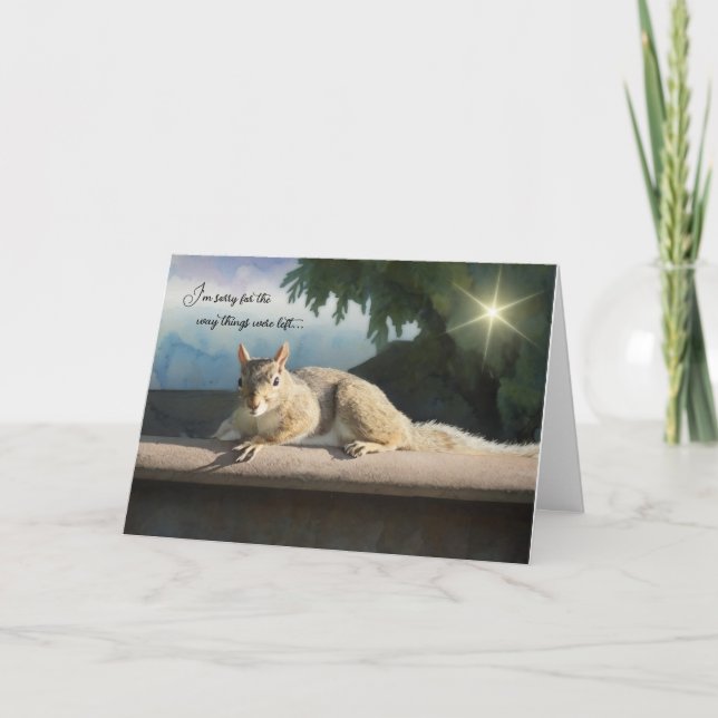 Cartão I'm sorry for the way things were left - Apology (Frente)