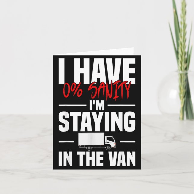 Cartão I'm Staying In Tha Van Funny Phasmophobia Women's  (Frente)