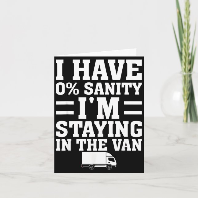 Cartão I'm Staying In Tha Van Phasmophobia Funny Gamer Me (Frente)