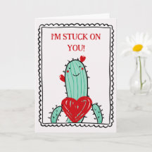 I'm Stuck On You Funny Kids Valentine's Day 