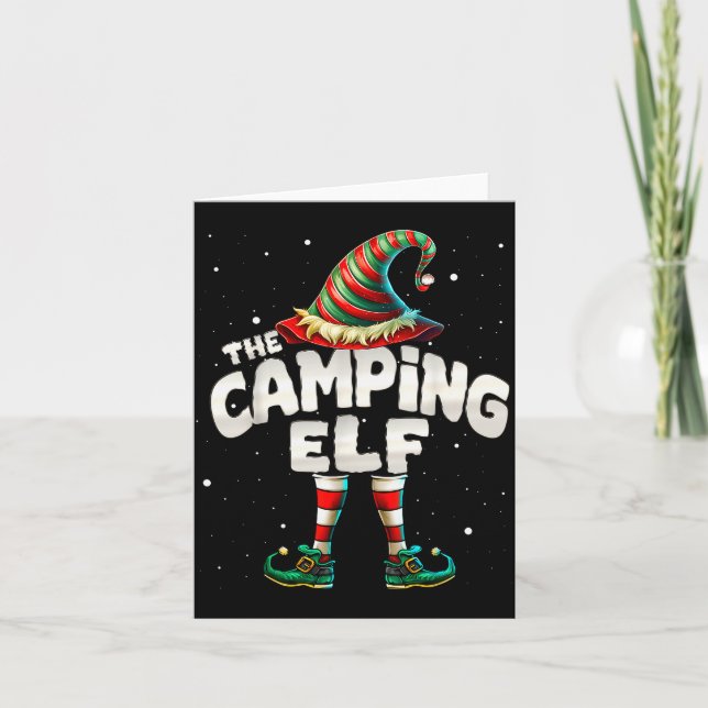 Cartão I'm The Camng Elf Family Matching Group Christmas  (Frente)