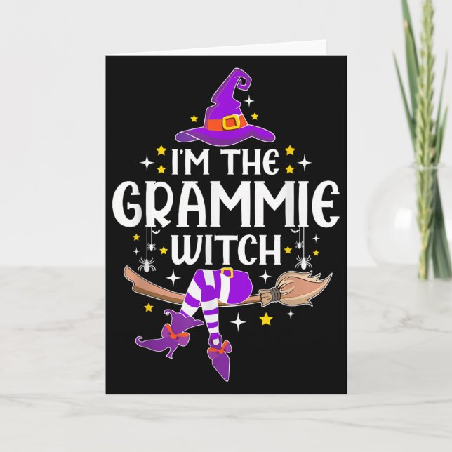 Cartão Im The Grammie Witch Halloween Matching Group Cost (Frente)