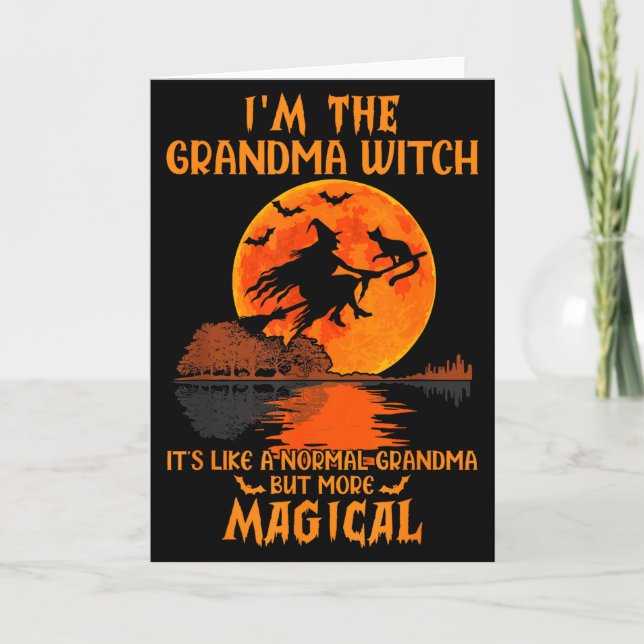 Cartão I'm The Grandma Witch Like A Normal Grandma Hallow (Frente)