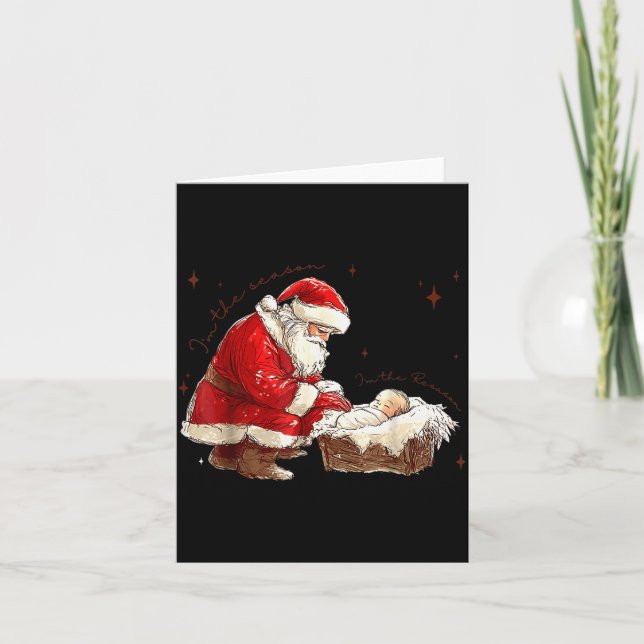 Cartão I'm The Season I'm The Reason Christian Christmas  (Frente)