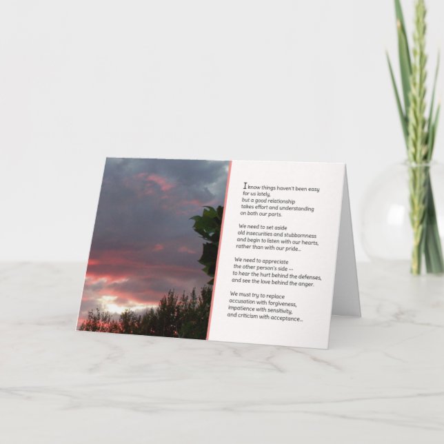 Cartão I'm Willing to Work at it...Relationships (Frente)