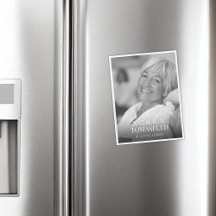 Cartão Ímã de Funeral de Celebração de Vida em Mem