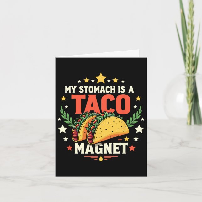 Cartão Ímã de Taco Cinco De Mayo  (Frente)