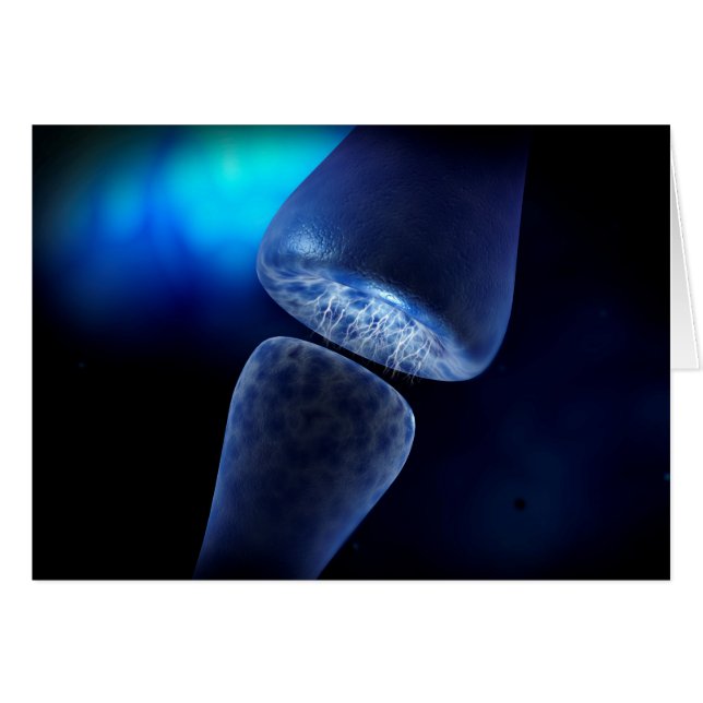 Cartão Imagem Conceitual De Sinapse De Neuron Dentro (Frente Horizontal)