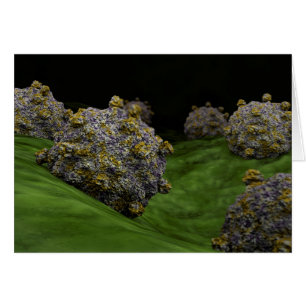 Cartão Imagem Conceitual Do Coxsackievírus 1