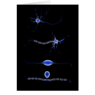 Cartão Imagem conceptual de um neurônio 1
