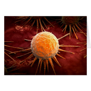 Cartão Imagem conceptual do vírus 1 do cancer