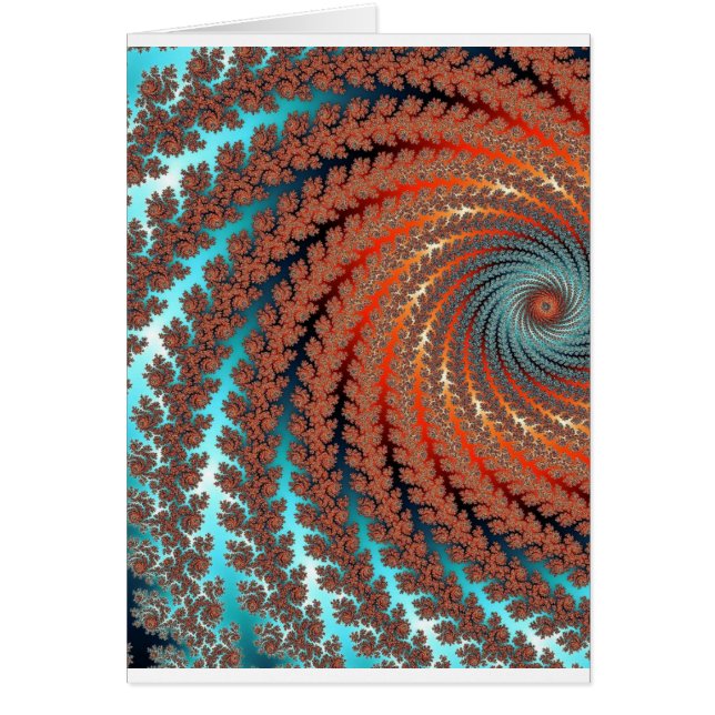 Cartão Imagem da cor do Fractal (Frente)