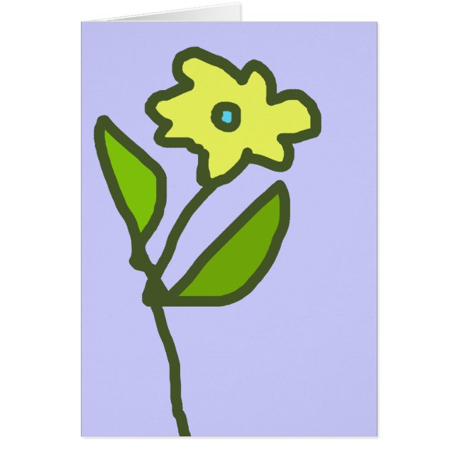 Cartão imagem de flor (Frente)