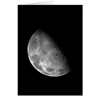 Cartão Imagem de meia lua preta e branca