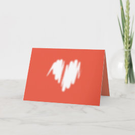 Cartão Imagem do Coração Pulverizado do Grafite Branco Mo