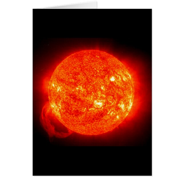 Cartão Imagem do espaço solar (Frente)