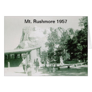 Cartão Imagem histórica do Monte Rushmore