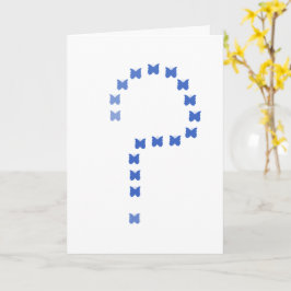 Cartão Imagem/símbolo de ponto de interrogação artístico 