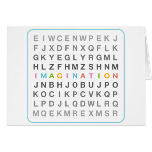 Cartão Imaginação na Quebra-cabeça