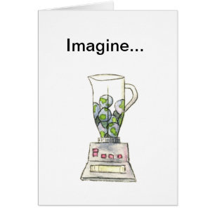 Cartão Imagine ervilhas giradas