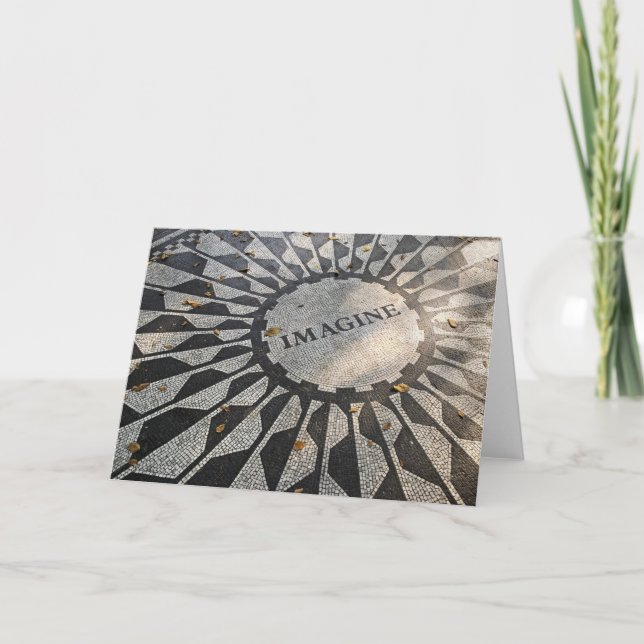 Cartão Imagine o mosaico (Frente)
