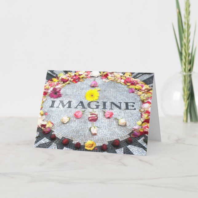 Cartão Imagine Paz (Frente)