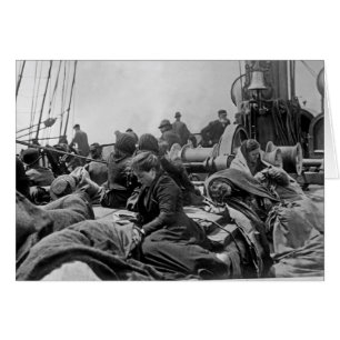 Cartão Imigrantes a bordo do navio