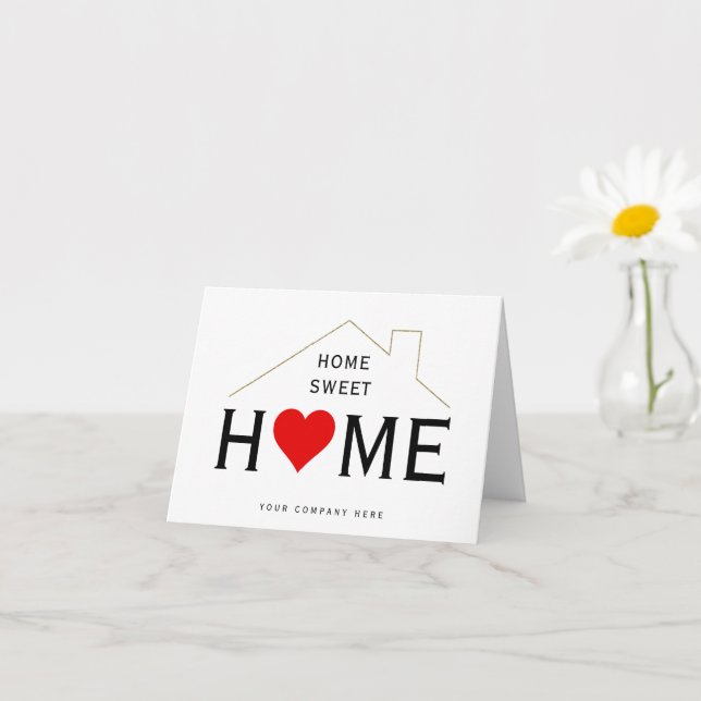 Cartão Imóveis Casa Doce Casa Novo Proprietário (Planta pequena)