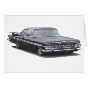 Cartão Impala do preto '59 Chevy