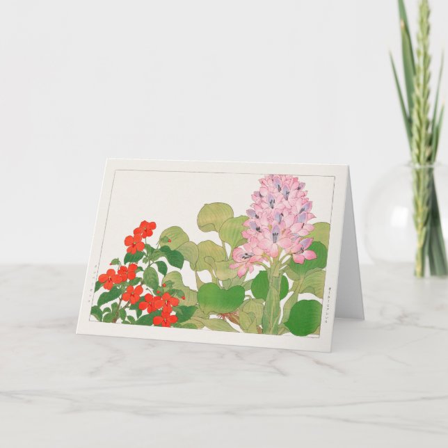 Cartão Impatiens, Hidrelétrica de Tanigami Konan (Frente)