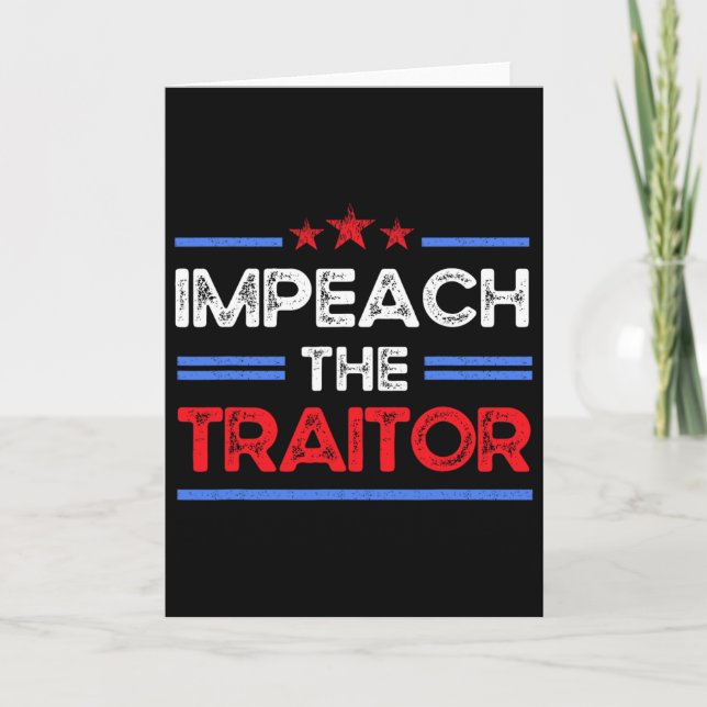 Cartão Impeachment de Trump  (Frente)