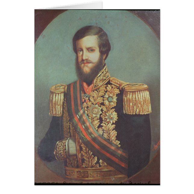 Cartão Imperador de Pedro II de Brasil (Frente)