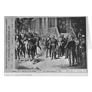 Cartão Imperador Napoleon III e Kaiser Wilhelm mim