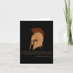 Cartão Imperador Romano Marcus Aurélio - Filosofia Estáti