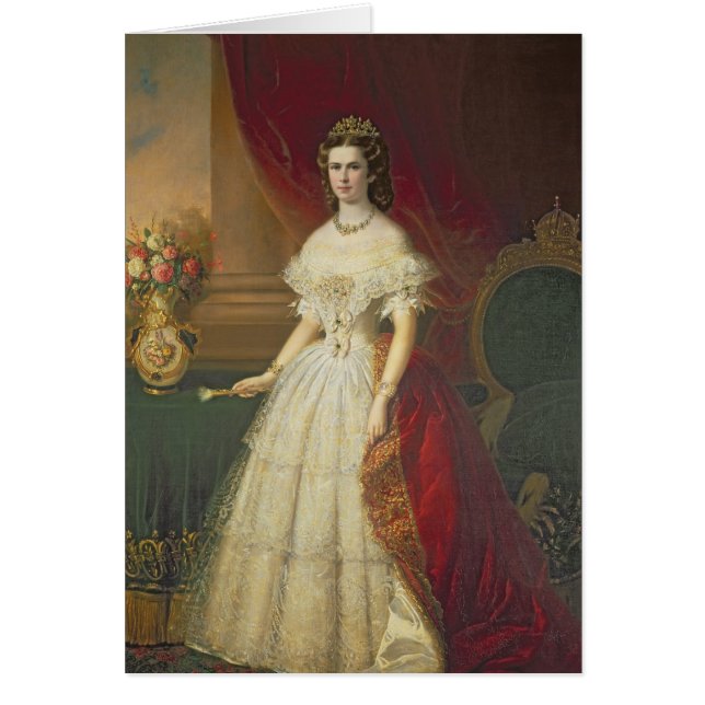 Cartão Imperatriz Elizabeth de Baviera, 1863 (Frente)