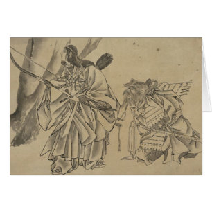 Cartão Imperatriz japonesa cerca dos 1800s