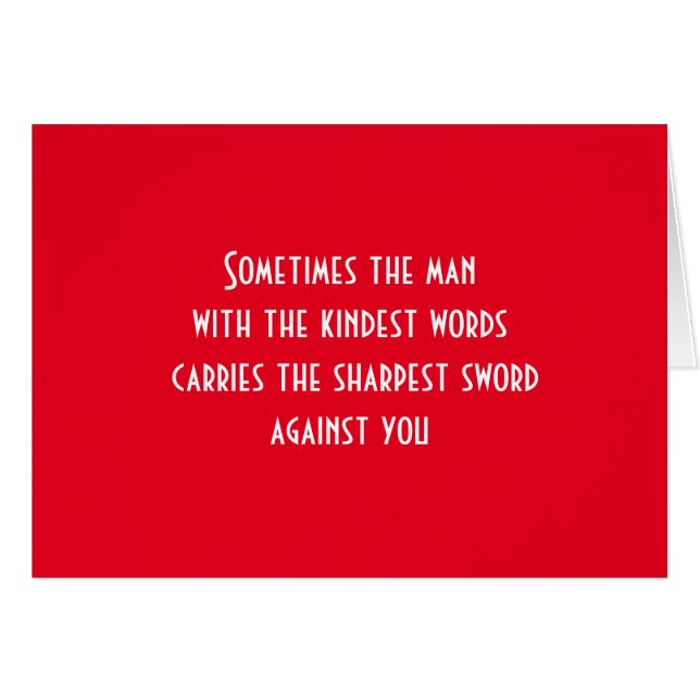 Cartão Impostor (Frente Horizontal)