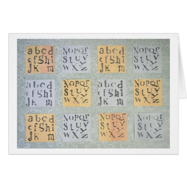 Cartão Imprensas da letra (Frente Horizontal)