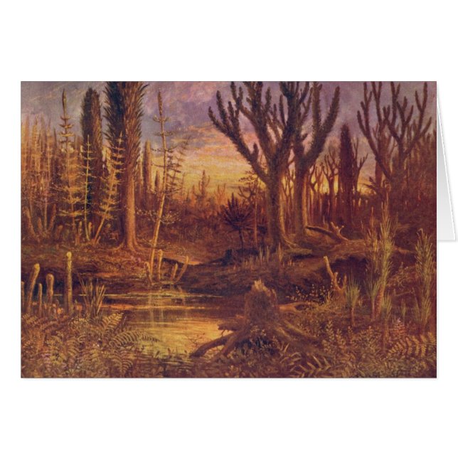 Cartão Impressão antigo Devonian (Frente Horizontal)