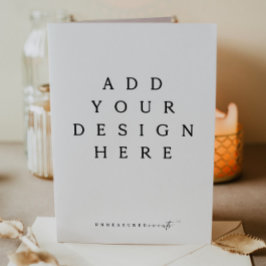 Cartão Impressão com placa de saudação de 5,5x4"