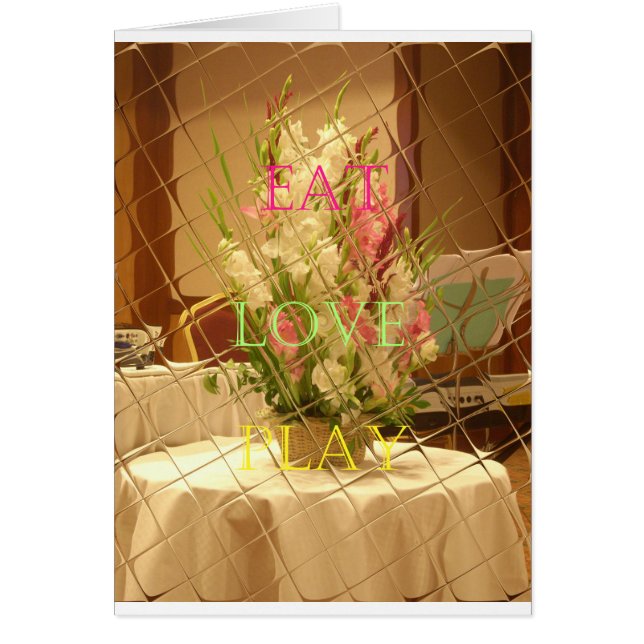 Cartão Impressão de Arte de Blooms Refletidos (Frente)