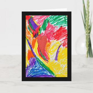 Cartão Impressão de Arte de Crianças Personalizadas