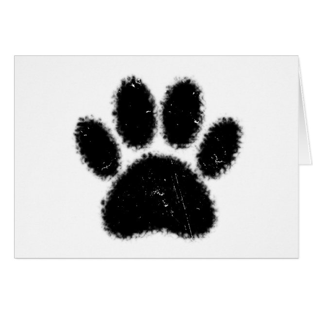 Cartão Impressão De Canas De Cães Sólidas E Afastadas (Frente Horizontal)